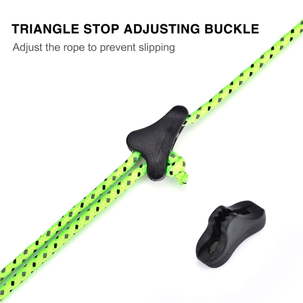 Cheap Goat Tents Camping Tent Rope Buckles Cord Tightener Tools Fastener Adjuster Non Slip Rope Camping Portable Outdoor Elements   